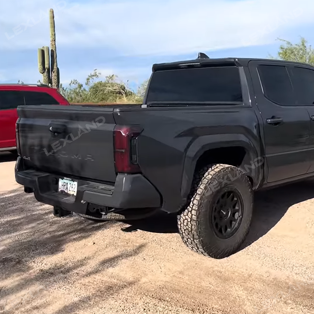 Tacoma Tail Light Cover Smoked Rear Light Cover Taillights Overlay for Toyota