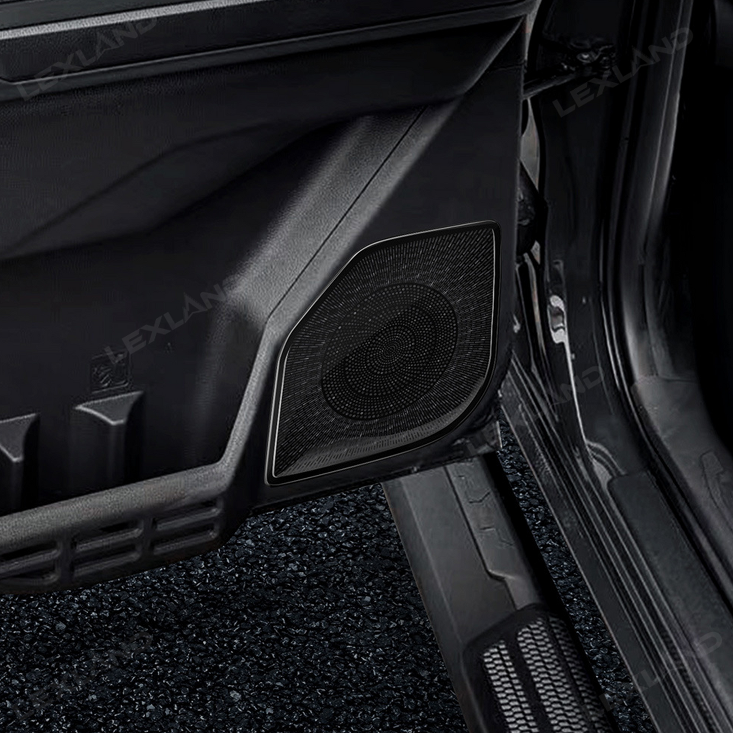 Tacoma Stainless Steel Door Speaker Horn Panel Cover Car Interior Trim 4PCS for Toyota