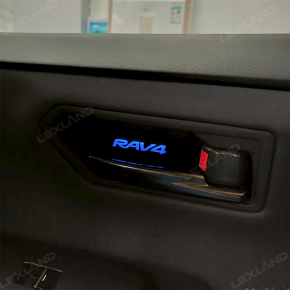 RAV4 Door Handle Bowl Lights Multi-color Interior Ambient Lighting Upgrade Kit 4PCS for Toyota