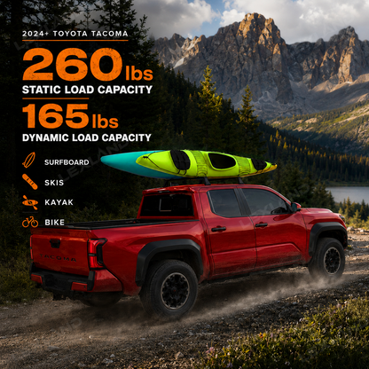 Tacoma Roof Rack Crossbar Aluminum Cargo Rack Luggage Carrier Cross Bars 1.0 for Toyota