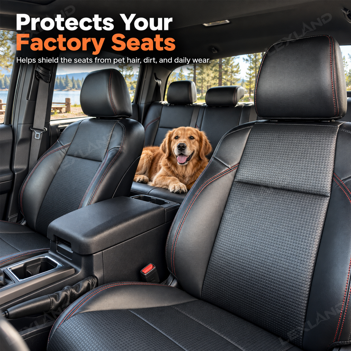 Tacoma Seat Covers OEM-Style Fit Seat Protector Interior Seat Upholstery Upgrade for Toyota