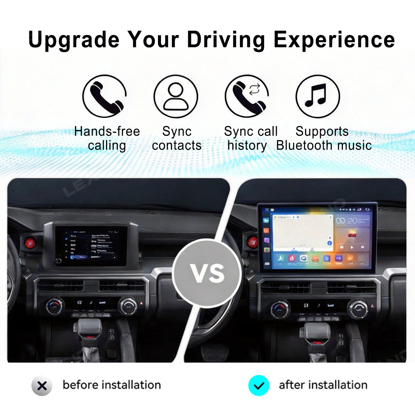 Tacoma/4Runner Head Unit Upgrade with Carplay & Android Auto 14.6" Center Console Navigation Multimedia Screen