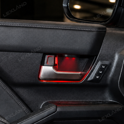 4Runner Door Ambient Lighting Kit Multi-color LED Door Handle Cup Lights 4PCS for Toyota
