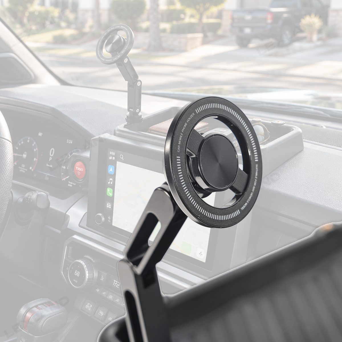 Tacoma/4Runner Dashboard Storage Organizer Tray & Magnetic Phone Mount Kit for Toyota