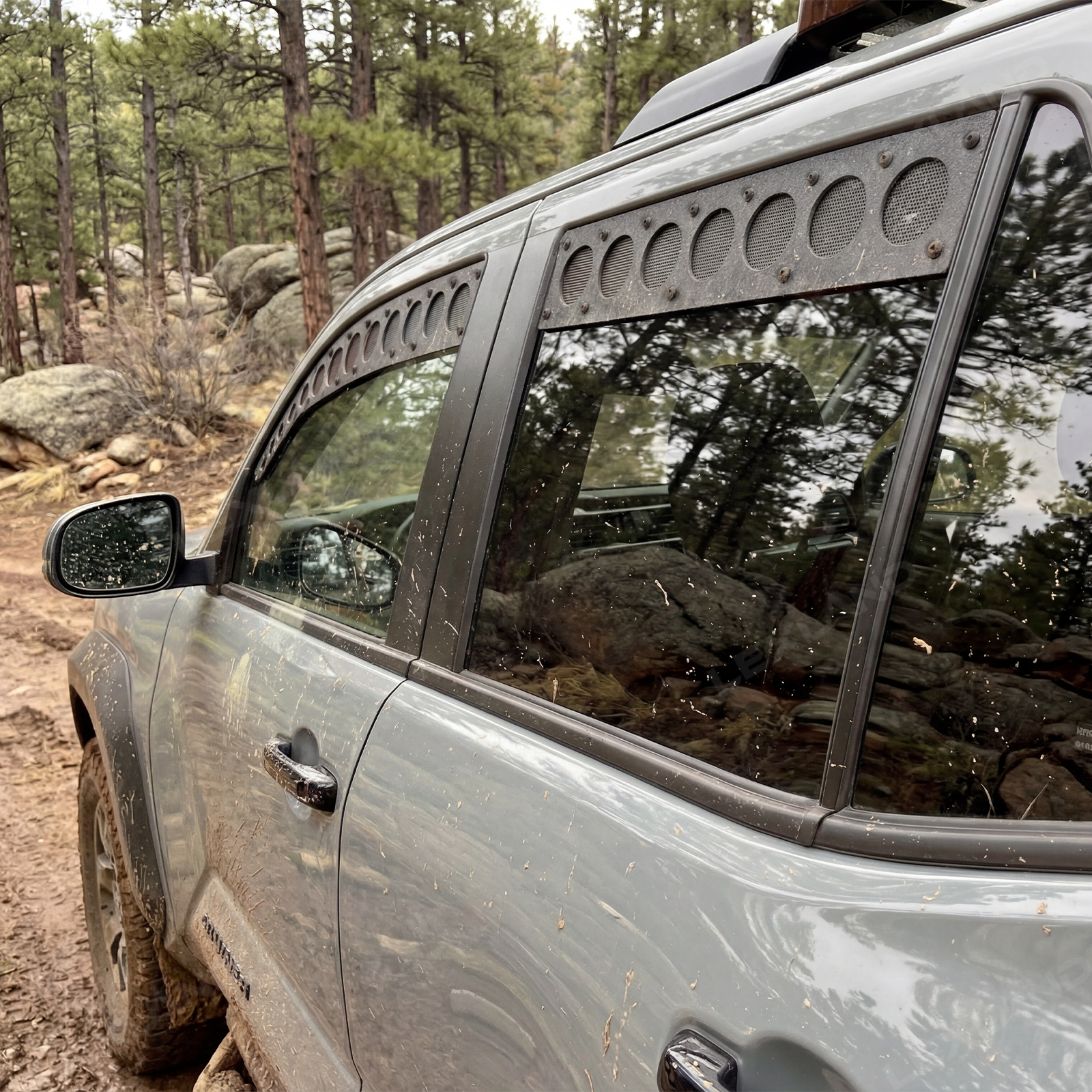 4Runner Side & Rear Window Vents Breathable Ventilation Bug Protection ...