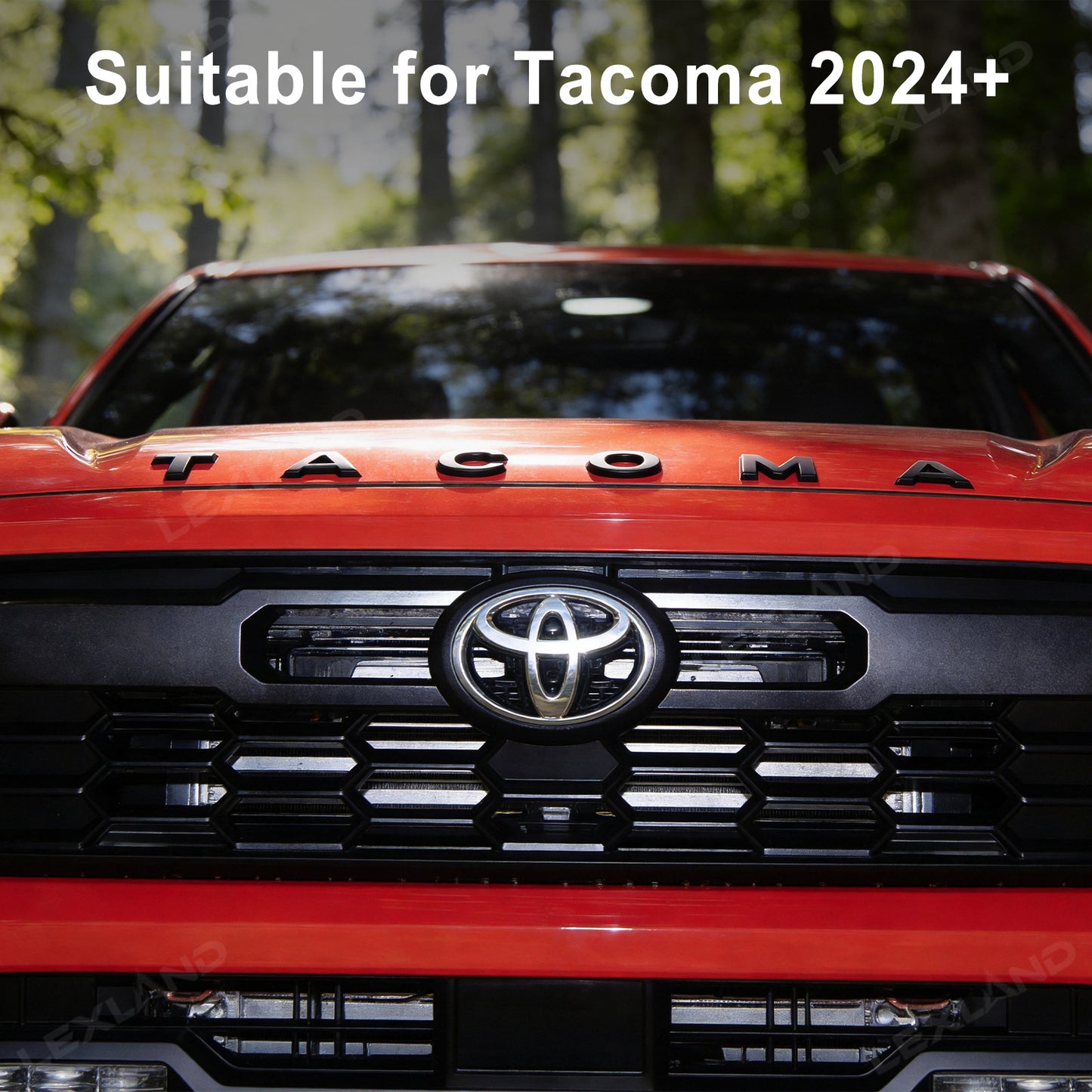 Tacoma Hood Letter Inserts Black Emblem Overlays For Toyota