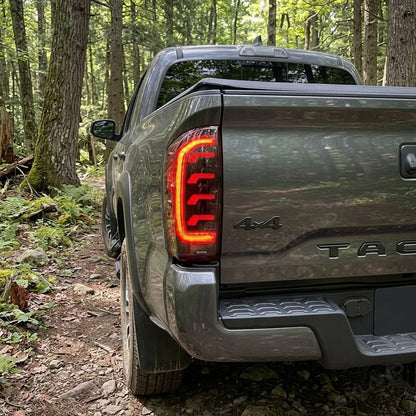 Tacoma LED Tail Lights Smoked Dynamic Form Lighting Sequential Rear Lamps Assembly for Toyota