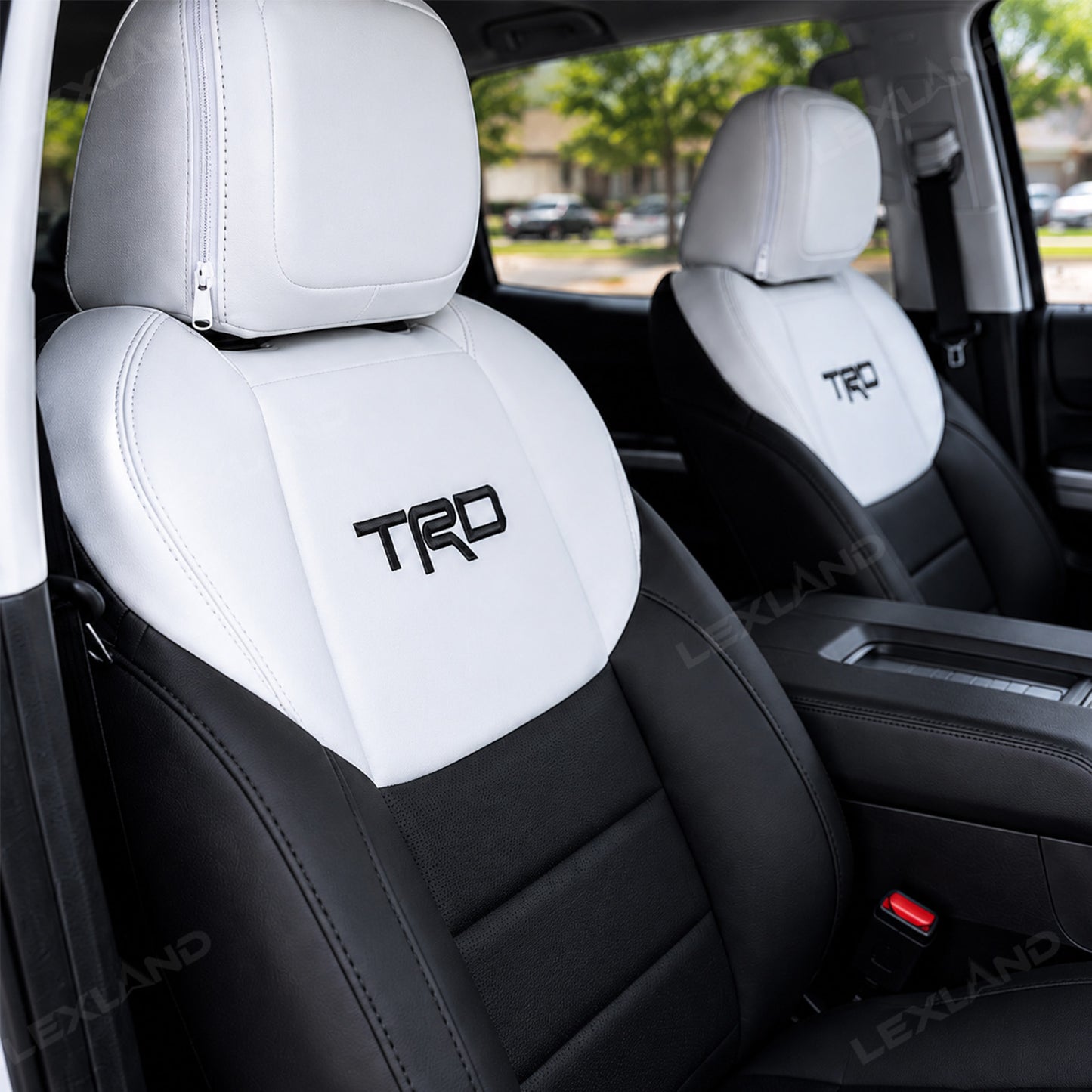 Tundra TRD Style Seat Covers Front and Rear Interior Seat Protectors for Toyota