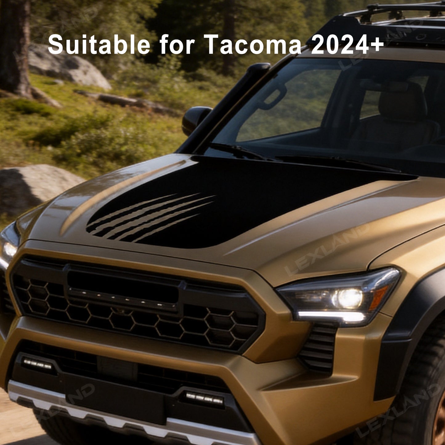 Tacoma Hood Decal Pre-Cut Hood Vinyl Wrap Hood Stamp Hood Sticker for Toyota