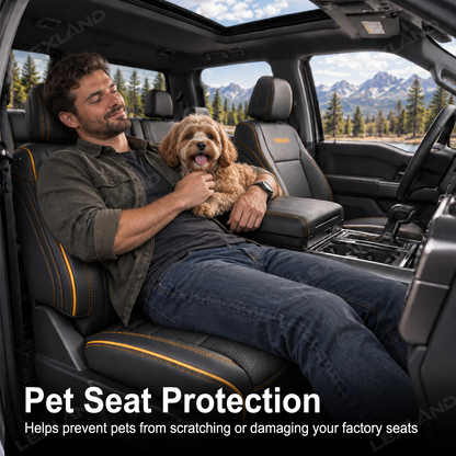 F-150 Crew Cab XL/XLT Seat Covers Custom-Fit Seat Protector Interior Seat Upgrade