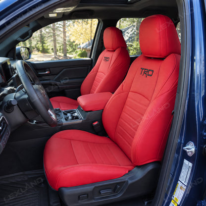Tacoma /4Runner Seat Covers Full Coverage Embossed Seat Protector with TRD Style for Toyota