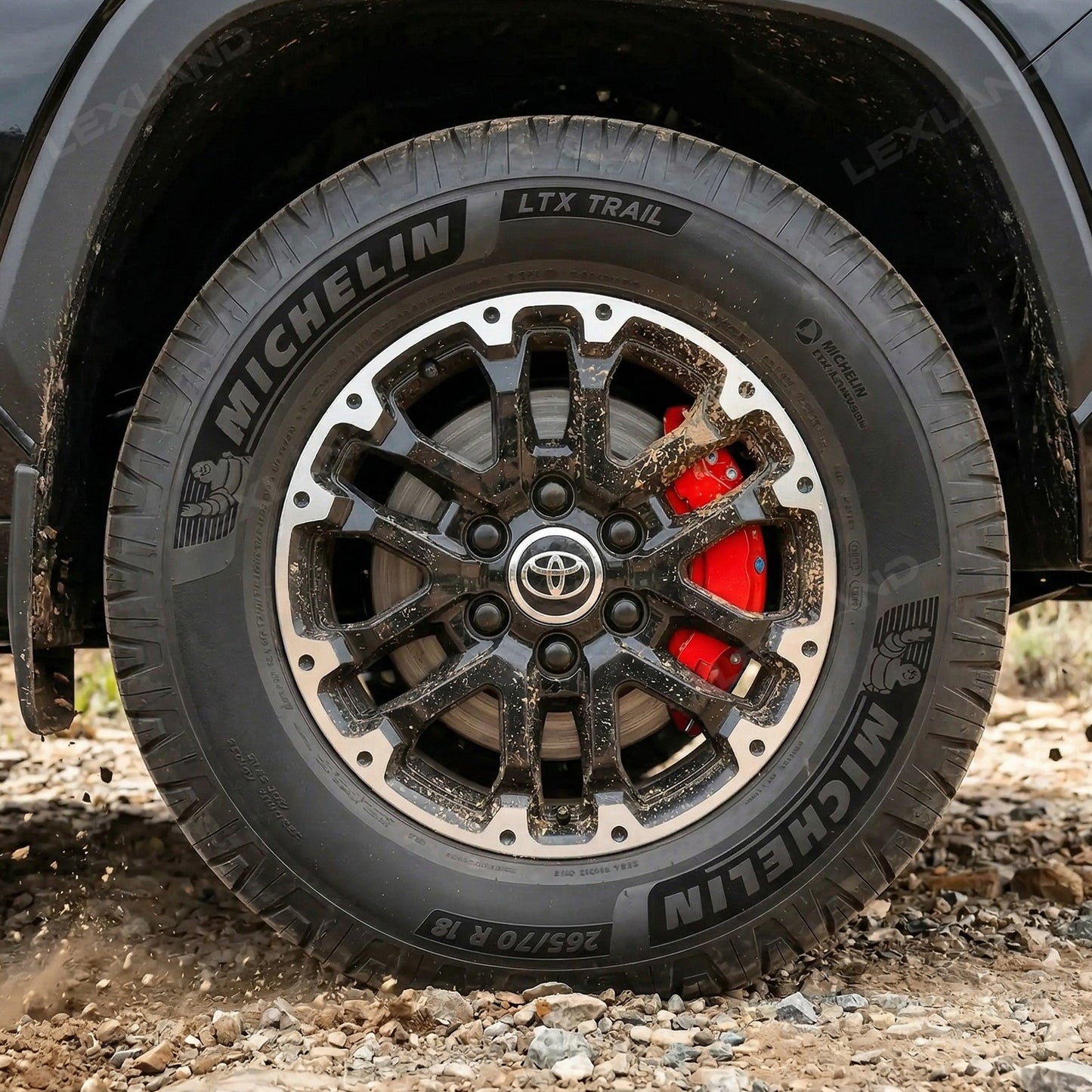 Tundra Brake Caliper Covers Front and Rear Bolt-On Caliper Protectors for Toyota