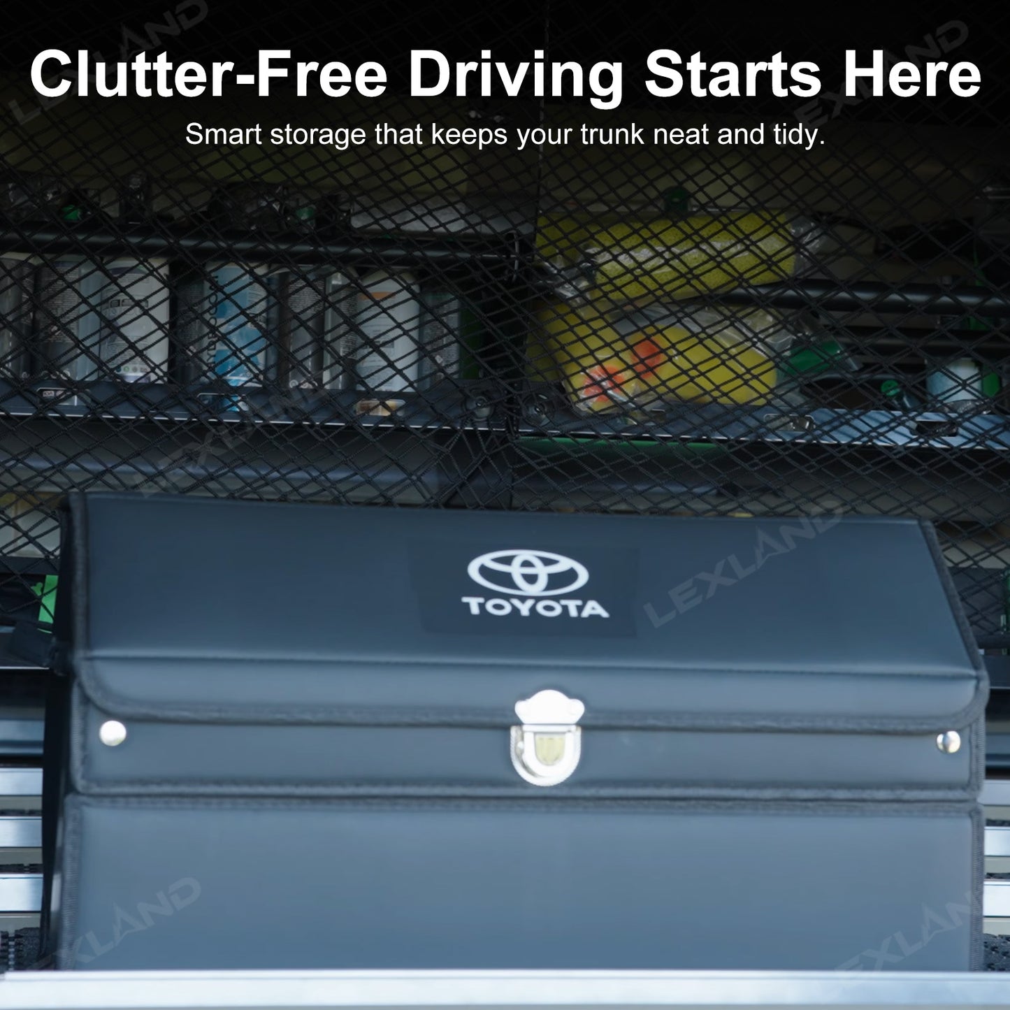 Toyota Trunk Storage Box Trunk Organizer with Toyota Logo Luggage Storage Bag