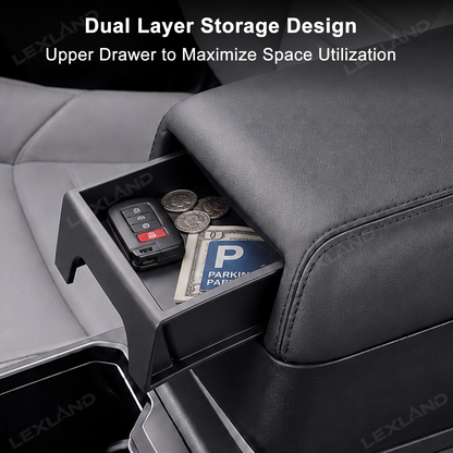 Tacoma/4Runner Armrest Pad Center Console Armrest Cover Riser with Hidden Storage Drawer