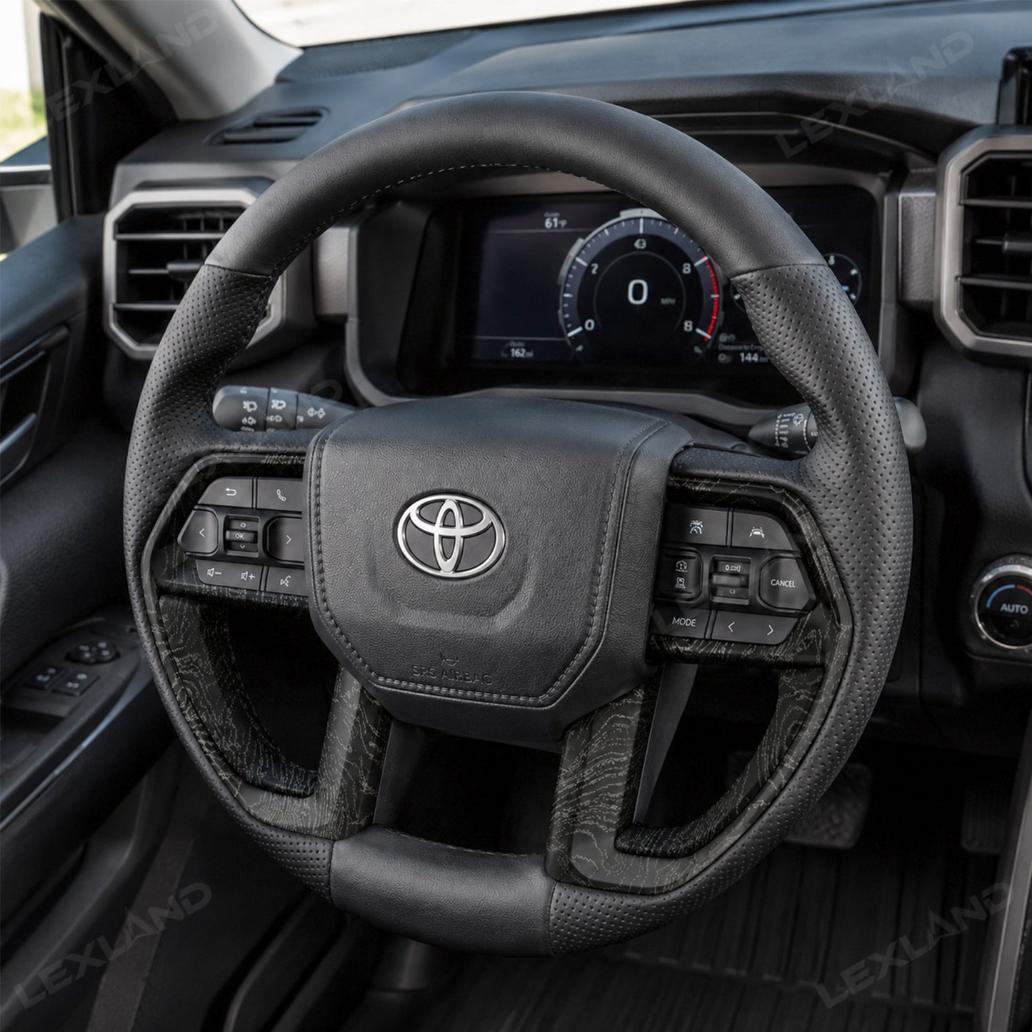 Tacoma/4Runner Gear Shift Panel Cover Steering Wheel Cover Trim Interior Protective Overlays for Toyota