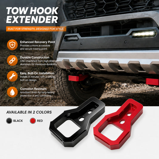 Tacoma/4Runner Front Tow Hooks Aluminum Recovery Hooks Tow Points 3.0 for Toyota