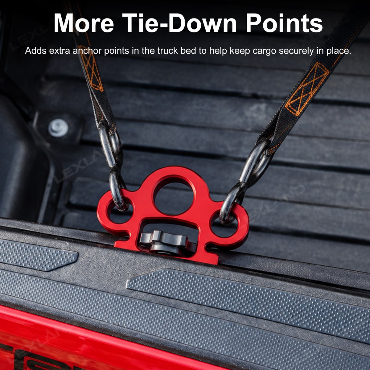 Tacoma/Tundra Bed Rail Tie-Down Anchor Aluminum Truck Bed Cleats Truck Knuck 2.0
