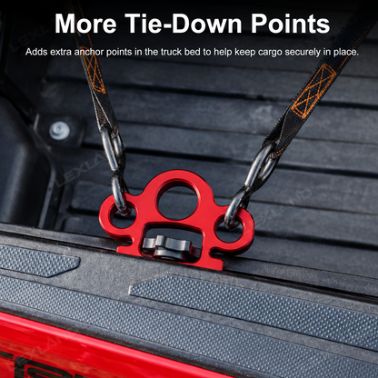 Tacoma/Tundra Bed Rail Tie-Down Anchor Aluminum Truck Bed Cleats Truck Knuck 2.0
