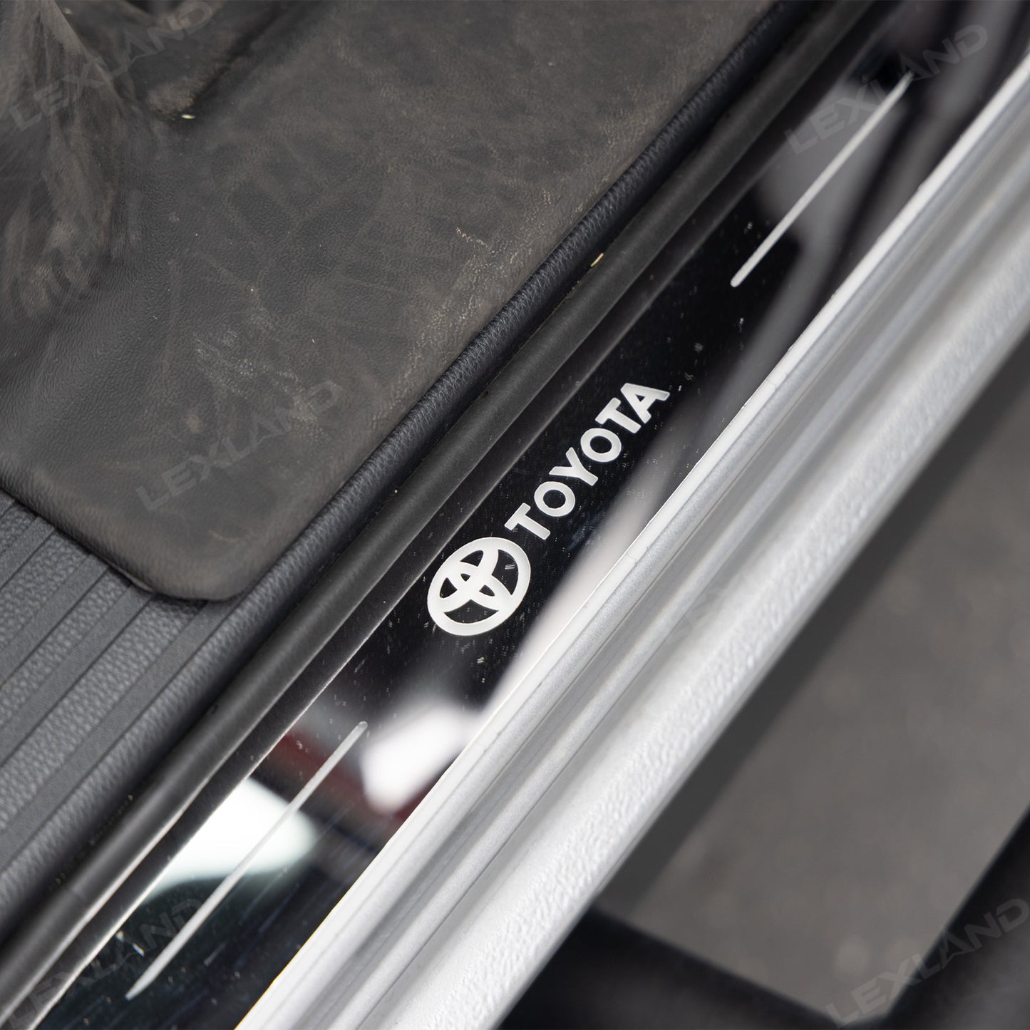4Runner/Tacoma Illuminated Door Sill Plates RGB LED Door Sill Protectors Trim Covers for Toyota