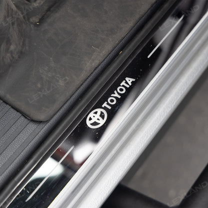 4Runner/Tacoma Illuminated Door Sill Plates RGB LED Door Sill Protectors Trim Covers for Toyota