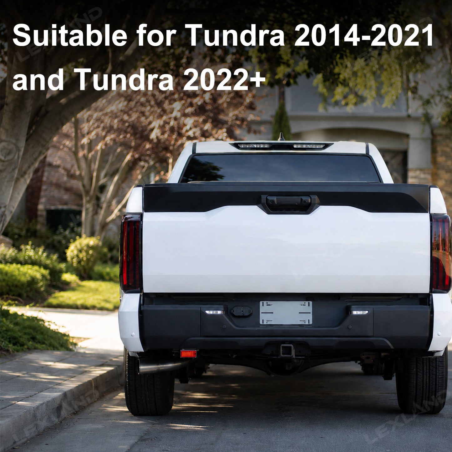 Tundra Tail Light Cover Smoked Rear Taillights Lamp Overlay Protection Cover for Toyota