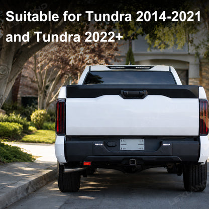 Tundra Tail Light Cover Smoked Rear Taillights Lamp Overlay Protection Cover for Toyota
