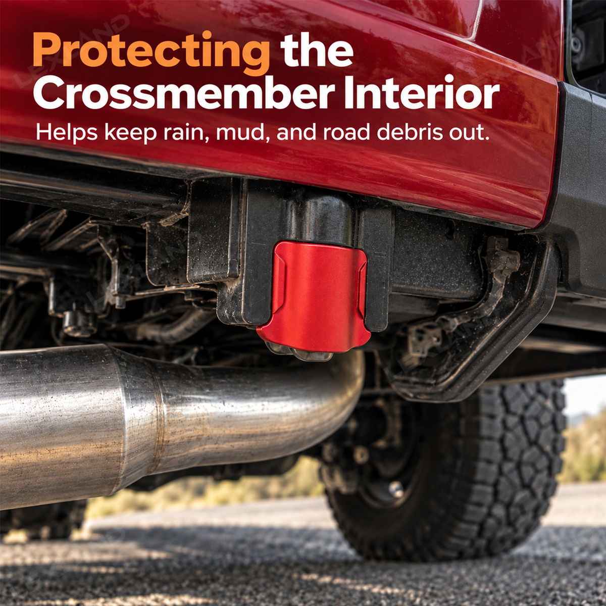 Tacoma Rear Bumper Hitch Crossmember End Caps 2PCS Clip-On Installation for Toyota