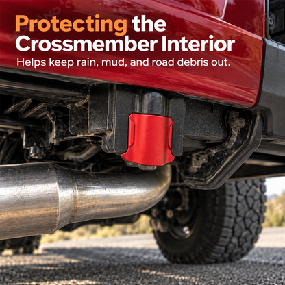 Tacoma Rear Bumper Hitch Crossmember End Caps 2PCS Clip-On Installation for Toyota