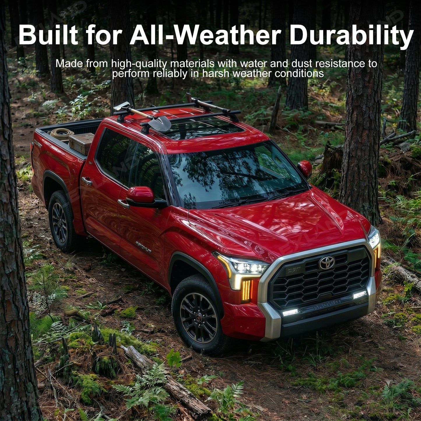 Tundra LED DRL Fog Lights Triple Fang Lights Daytime Running Lights Sequential Turn Signal Lighting Upgrade