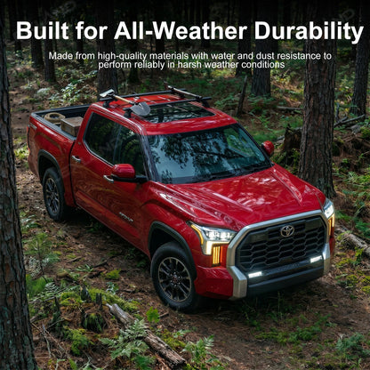 Tundra LED DRL Fog Lights Triple Fang Lights Daytime Running Lights Sequential Turn Signal Lighting Upgrade
