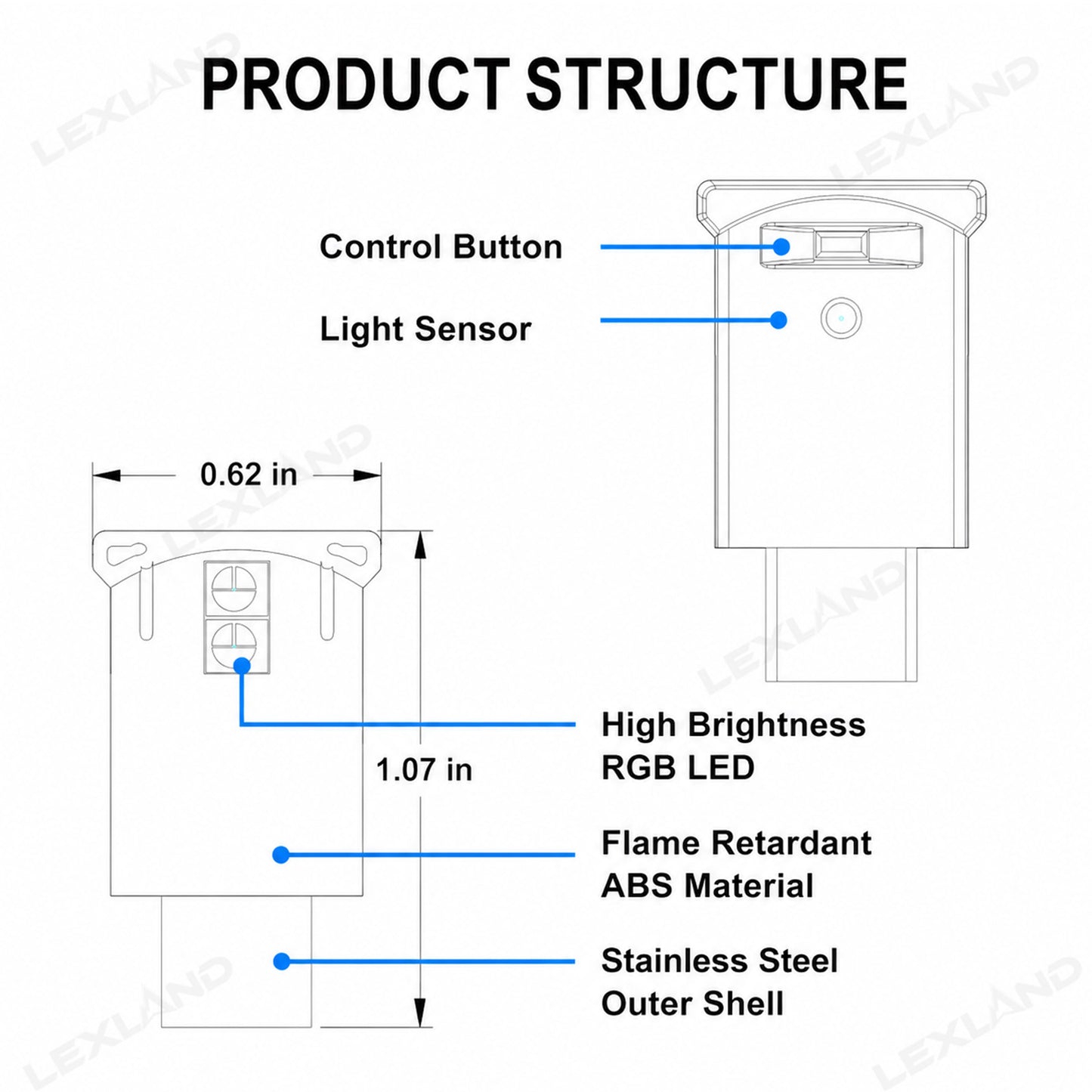 Tacoma USB-C RGB Ambient Lighting Rear Screen Backseat LED Lighting Upgrade Kit for Toyota