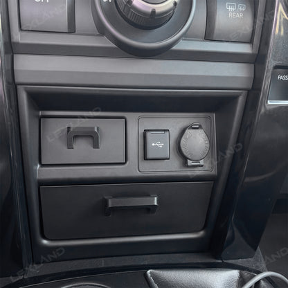 4Runner Storage Drawer Organizer Center Console Cubby Upper & Lower Storage Box 2PCS for Toyota