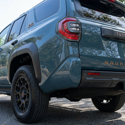 4Runner Tail Light Cover Trim ABS Carbon Fiber Style Rear Taillight Covers Decorative Overlay for Toyota