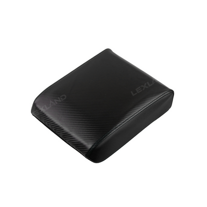 Tacoma /4Runner Center Console Cover Carbon Fiber Style Leather Armrest Box Cover Trim for Toyota