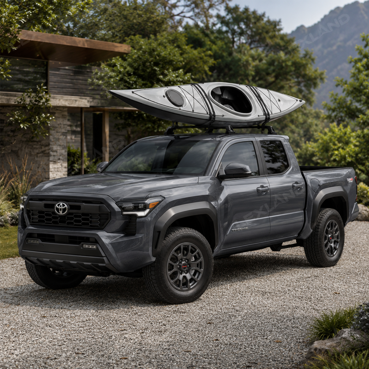 Tacoma Roof Rack Cross Bars Rooftop Cargo Carrier Bars Crossbar Kit 2.0 for Toyota