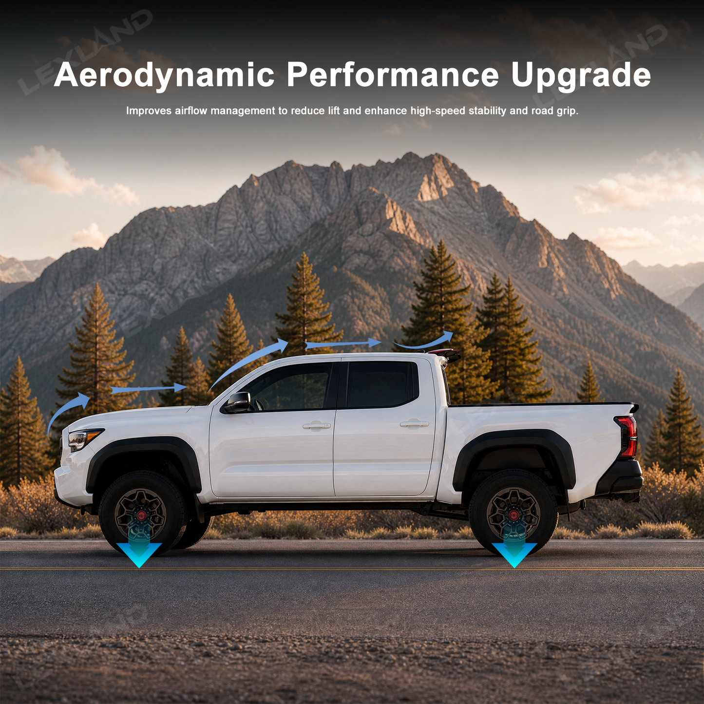 Tacoma Roof Spoiler Rear Window Cab Spoiler Wing RedLine Style Rear Truck Splitter