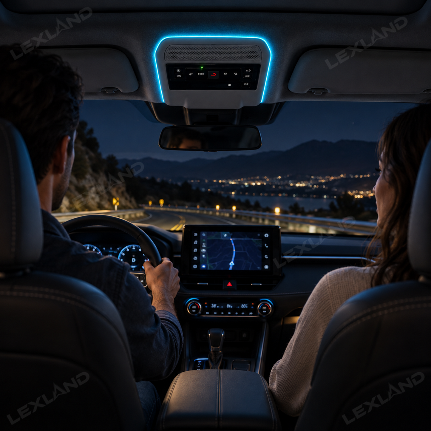 RAV4 RGB Reading Light 72-Color Overhead Lamp Interior Ambient Lighting for Toyota