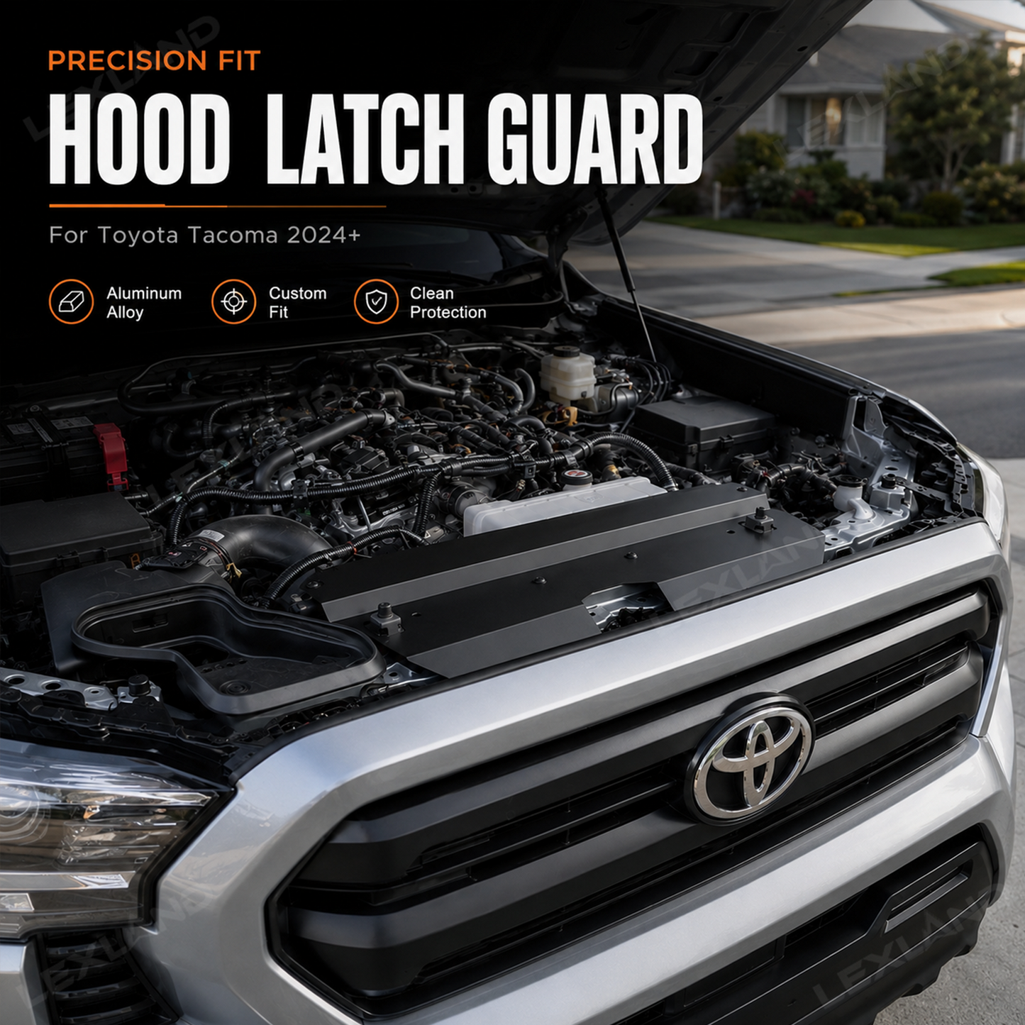 Tacoma Engine Hood Latch Guard Panel Trim Front Upper Radiator Cover for Toyota