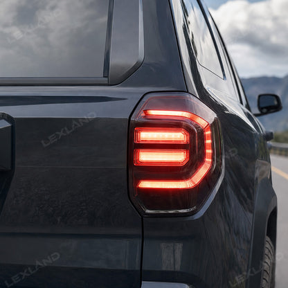4Runner Rear Tail Light Covers Smoked ABS Taillight Lamp Guard Protector Cover for Toyota