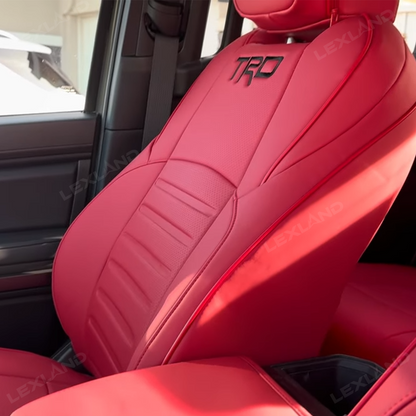 Tacoma /4Runner Seat Covers Full Coverage Embossed Seat Protector with TRD Letter Style for Toyota