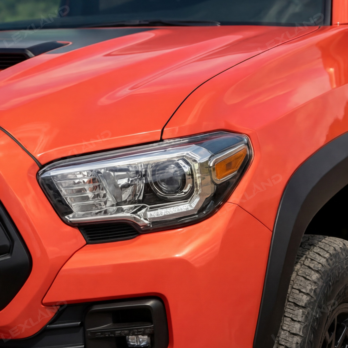 Tacoma Front Headlight Clear Lens High-Transparency PC Headlamp Covers for Toyota