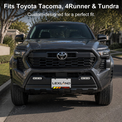 Tacoma/ 4Runner/ Tundra Front Rear License Plate Frame TRD Style License Plate Cover Holder