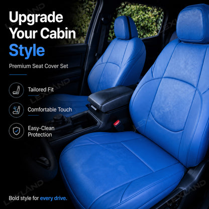 4Runner Seat Covers Full Coverage Blue Camo Seat Protectors for Toyota