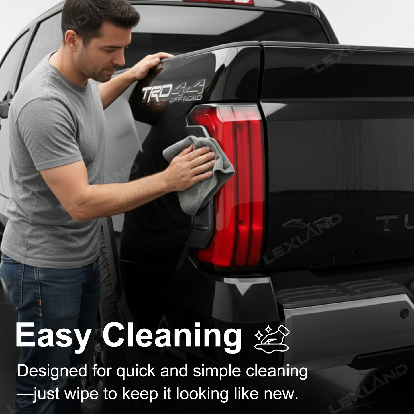 Tundra Tail Light Side Cover Trim ABS Rear Lamp Side Overlay Exterior Decor Protector for Toyota