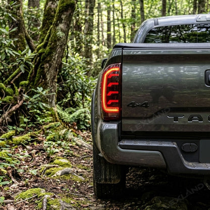 Tacoma LED Tail Lights Smoked Dynamic Form Lighting Sequential Rear Lamps Assembly for Toyota