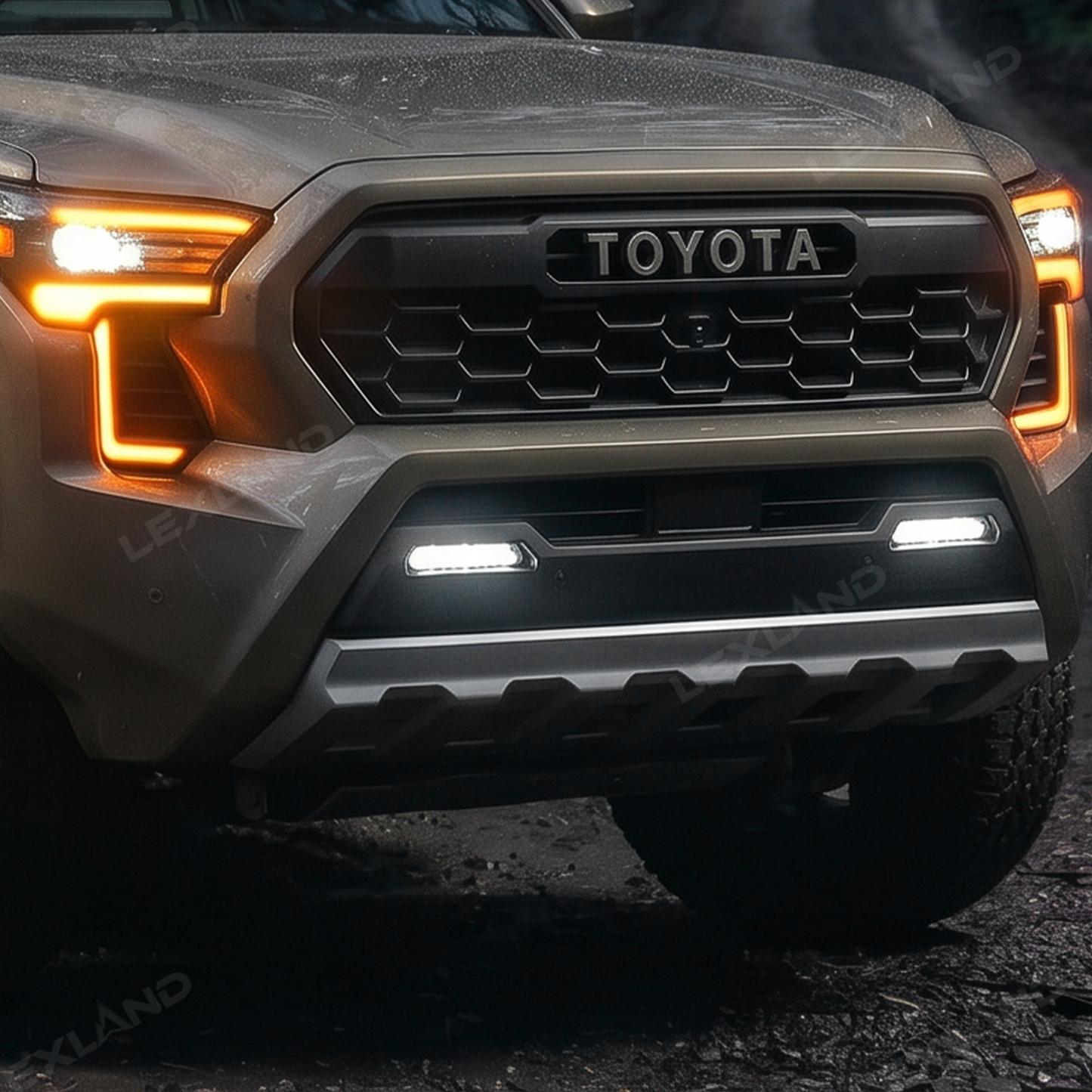 Tacoma LED Daytime Running Lights DRL Dual-Color Fang Lamps for Toyota
