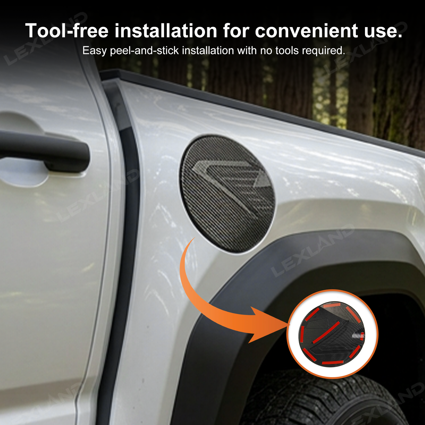 Tacoma Fuel Tank Cover ABS Door Gas Filler Cap for Toyota