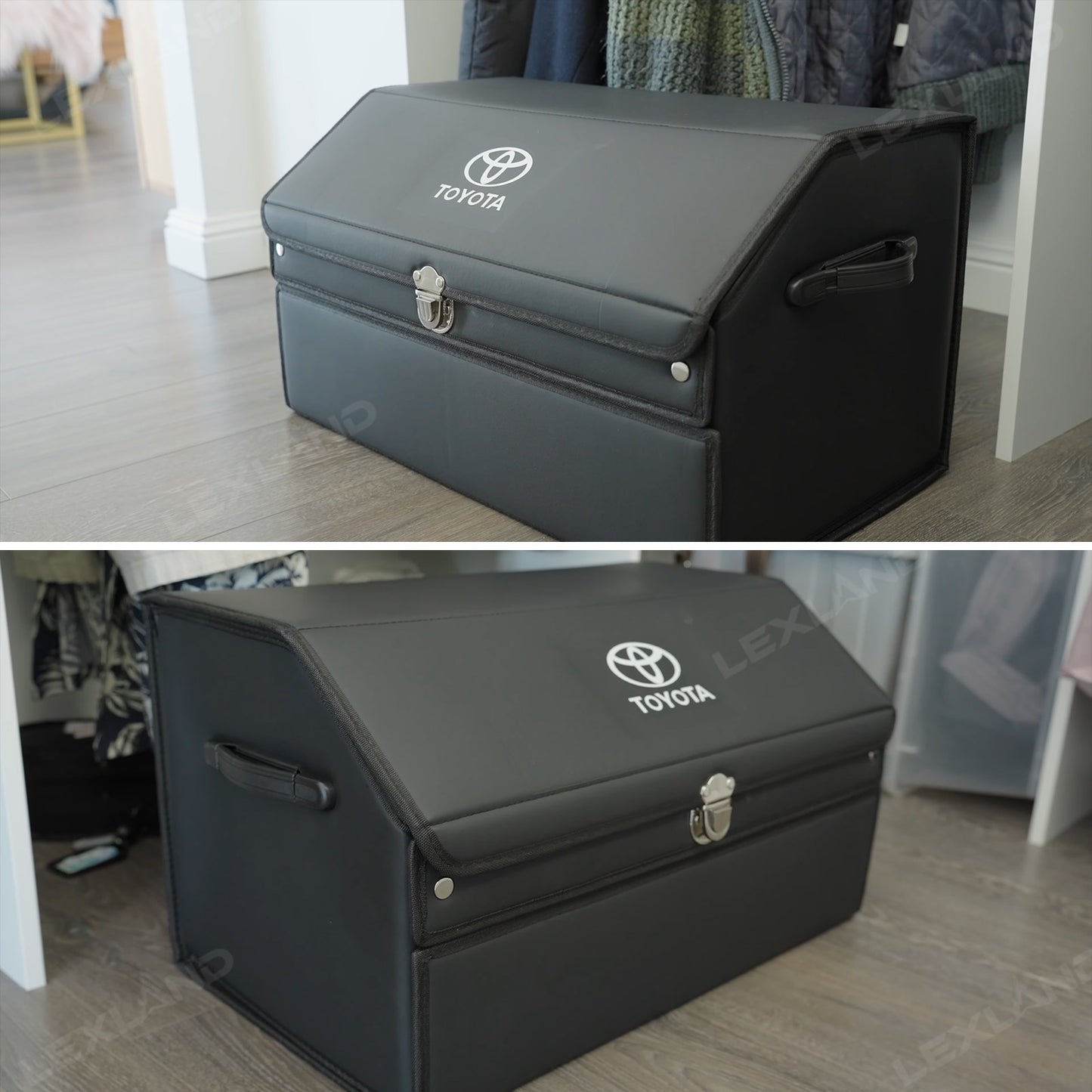Toyota Trunk Storage Box Trunk Organizer with Toyota Logo Luggage Storage Bag