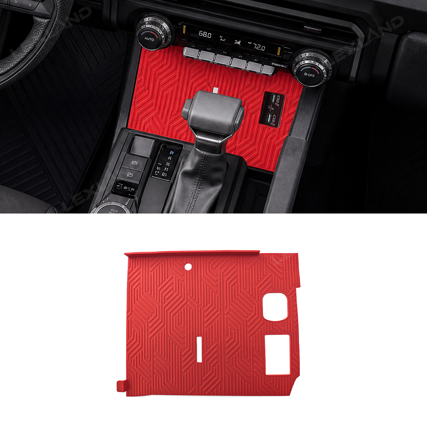 Tacoma/4Runner Wireless Charging Pad Silicone Center Console Mat for Toyota