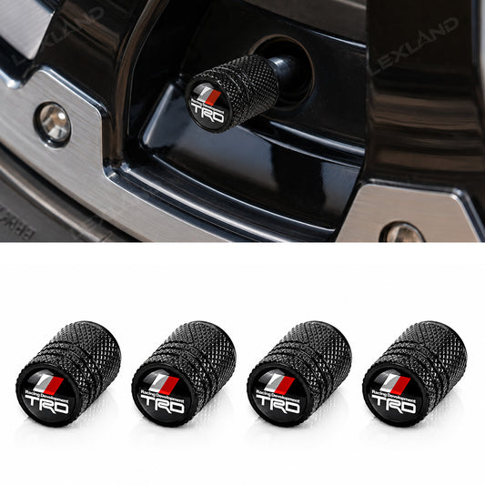 Tacoma/ 4Runner/ Tundra Tire Valve Stem Caps Cover TRD-Style Wheel Valve Caps Aluminum Alloy Dust Caps 4PCS